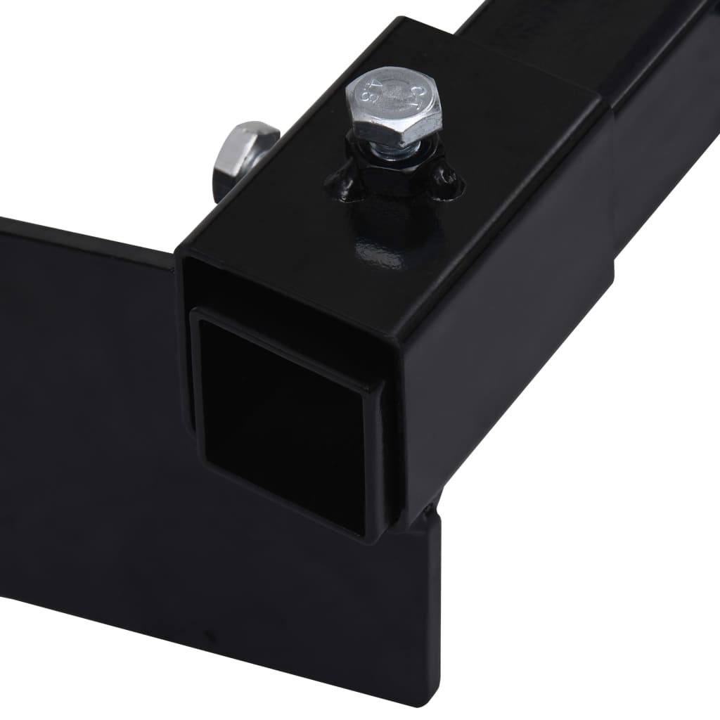 vidaXL Adapter do pługu śnieżnego montowanego do kosiarki, czarny