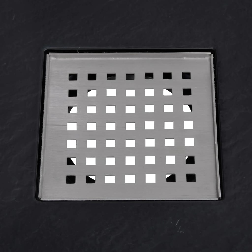 vidaXL Brodzik prysznicowy, SMC, czarny, 90 x 90 cm