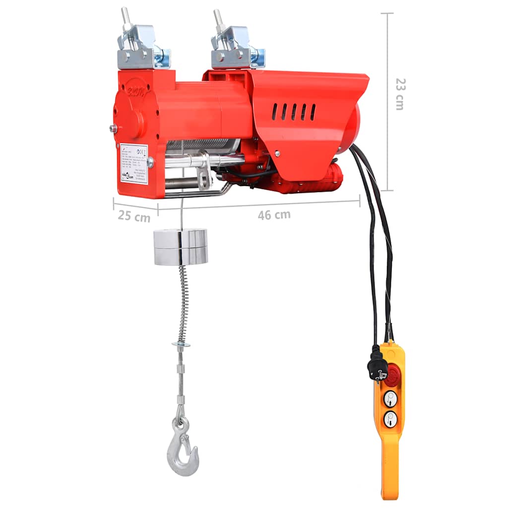vidaXL Wciągarka elektryczna o dużej prędkości, 300/600 kg, 1300 W