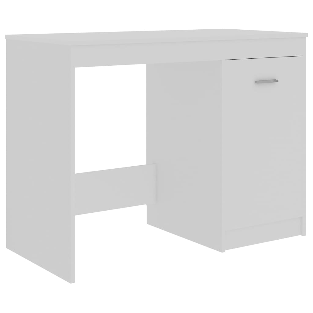 vidaXL Biurko, białe, 140x50x76 cm, materiał drewnopochodny