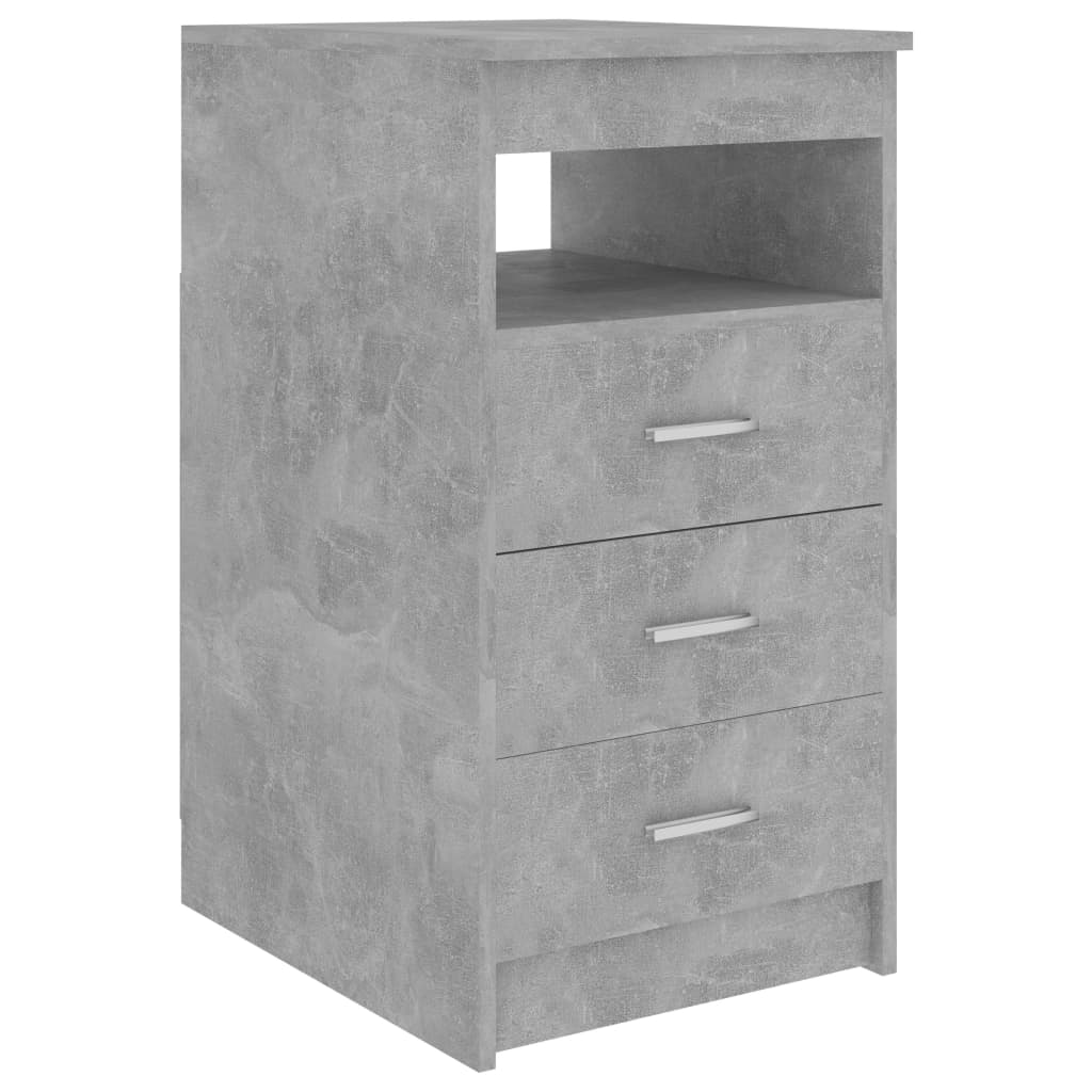 vidaXL Biurko, szarość betonu, 140x50x76 cm, materiał drewnopochodny