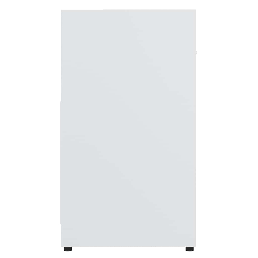 vidaXL Szafka łazienkowa, biała, 60x33x61 cm, materiał drewnopochodny