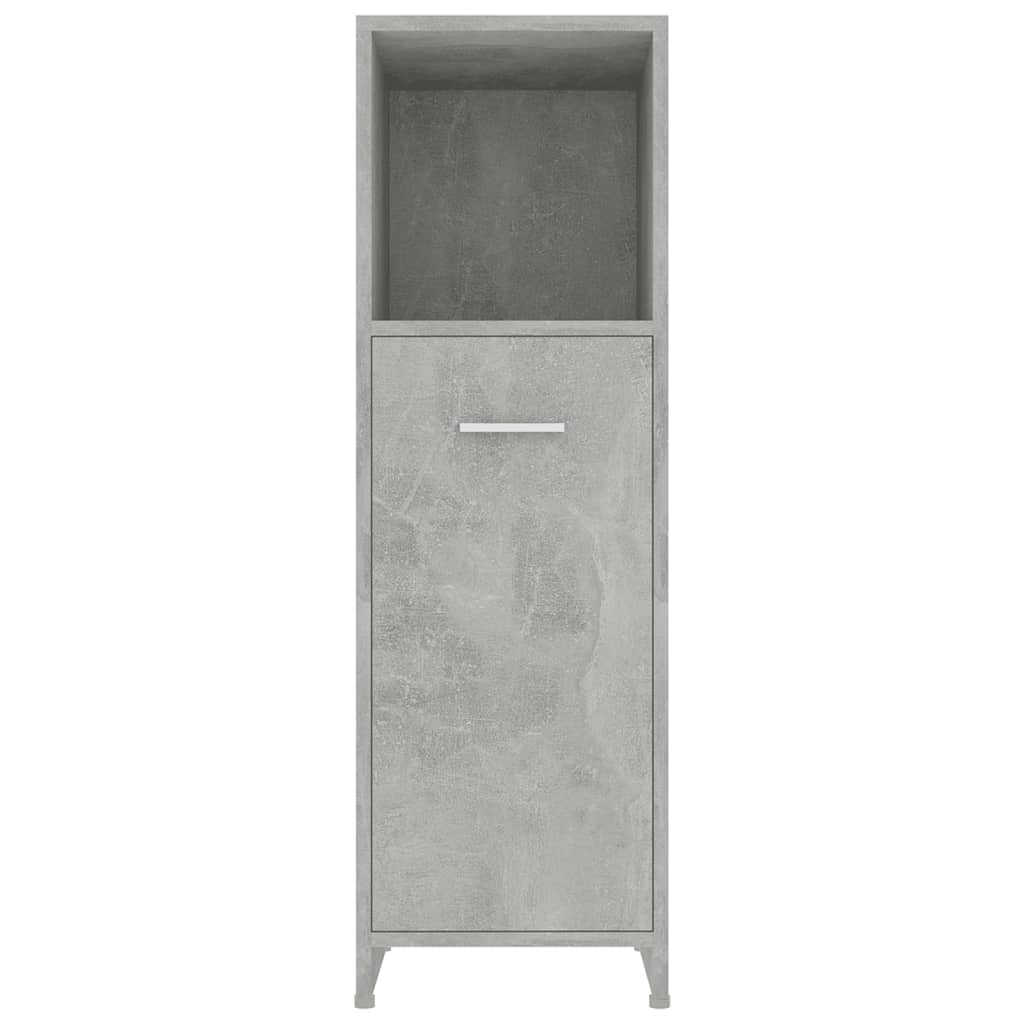 vidaXL Szafka łazienkowa, szarość betonu, 30x30x95 cm