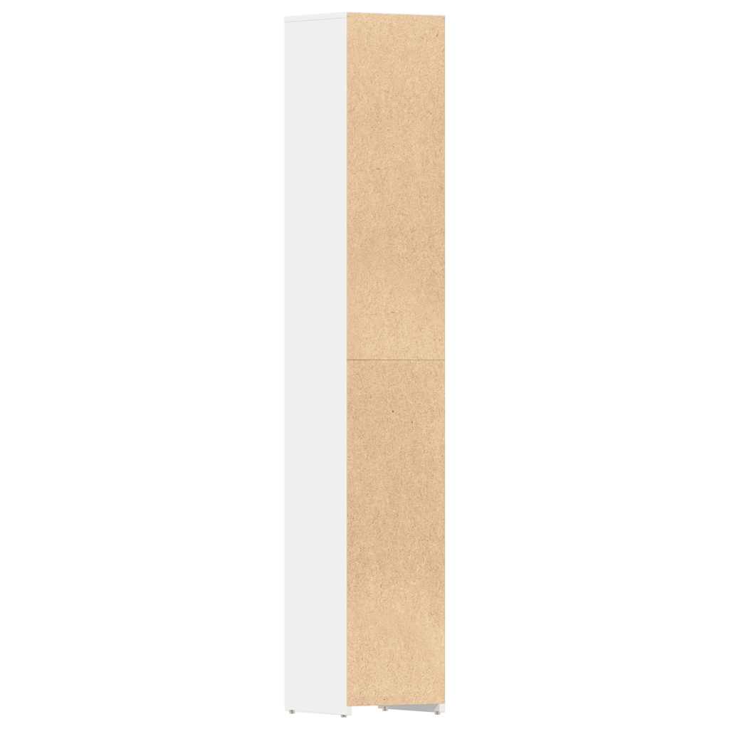 vidaXL Szafka łazienkowa, biała, 30x30x183,5 cm