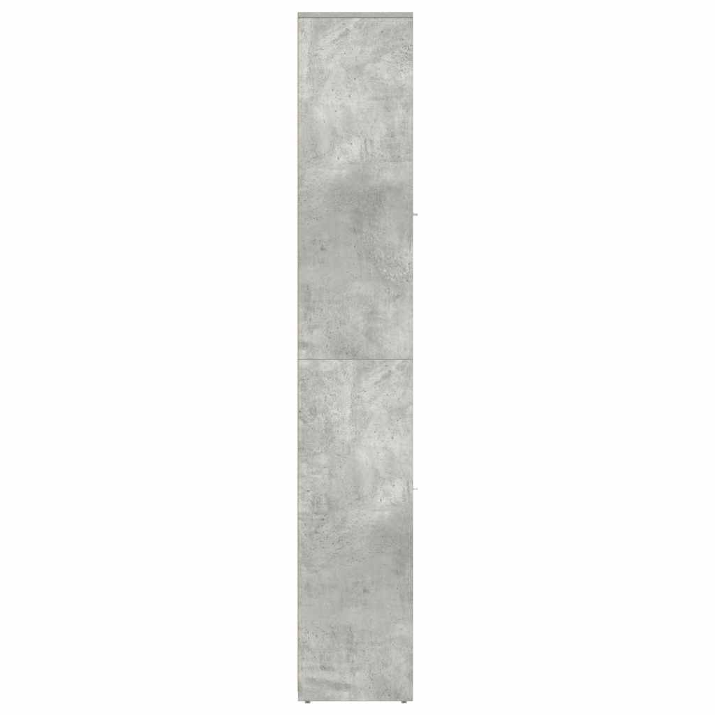 vidaXL Szafka łazienkowa, szarość betonu, 30x30x183,5 cm