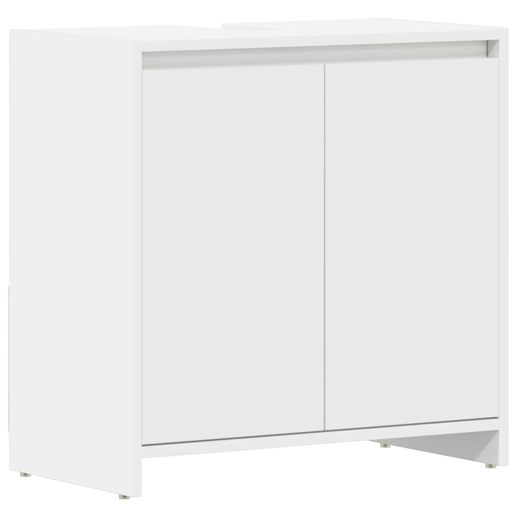 vidaXL Szafka łazienkowa, biała, 60x33x61 cm, materiał drewnopochodny