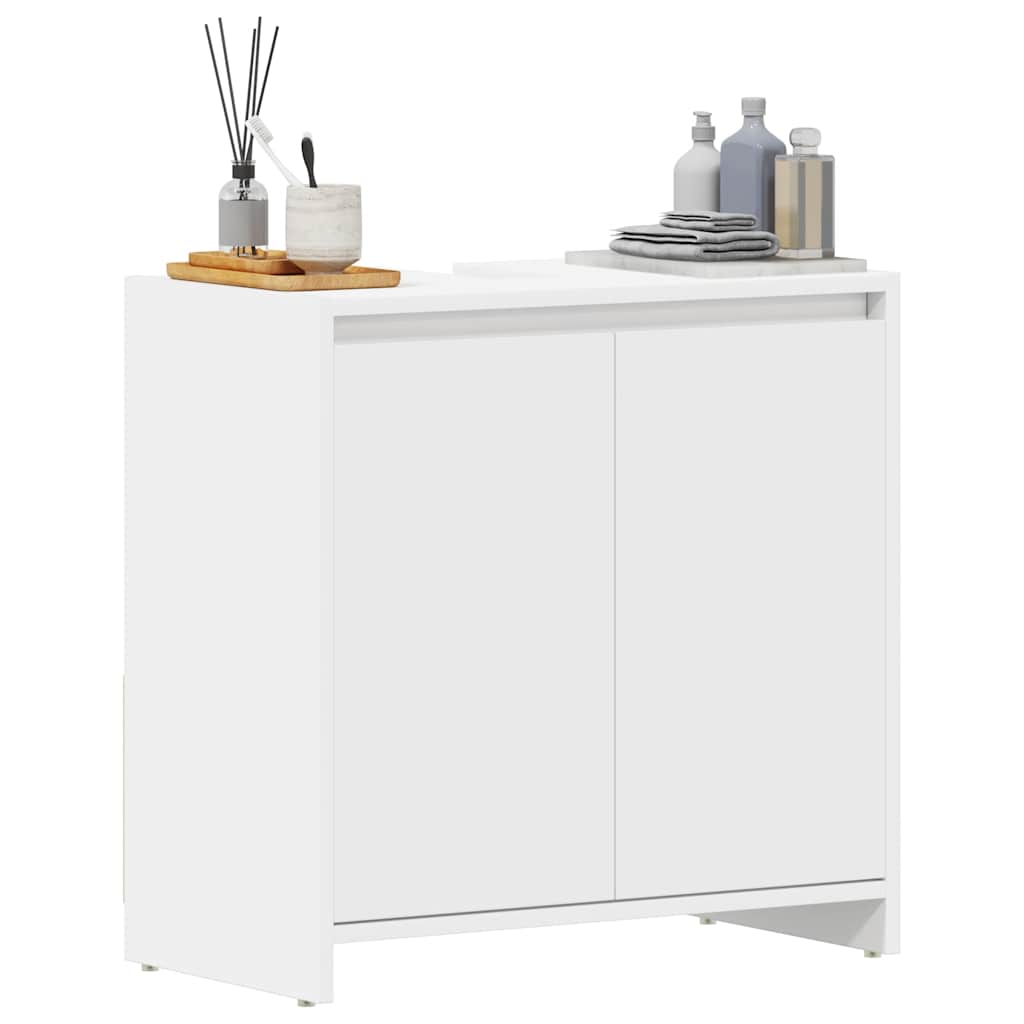 vidaXL Szafka łazienkowa, biała, 60x33x61 cm, materiał drewnopochodny