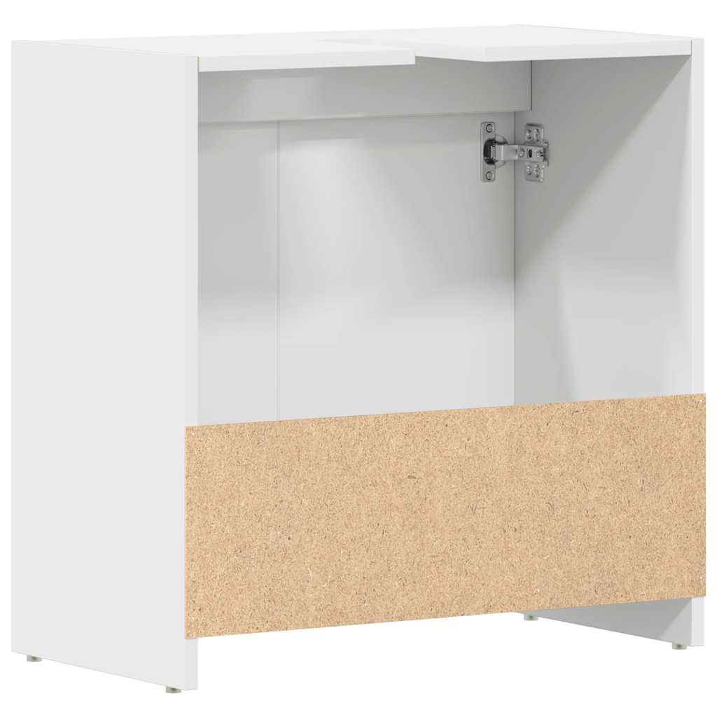 vidaXL Szafka łazienkowa, biała, 60x33x61 cm, materiał drewnopochodny