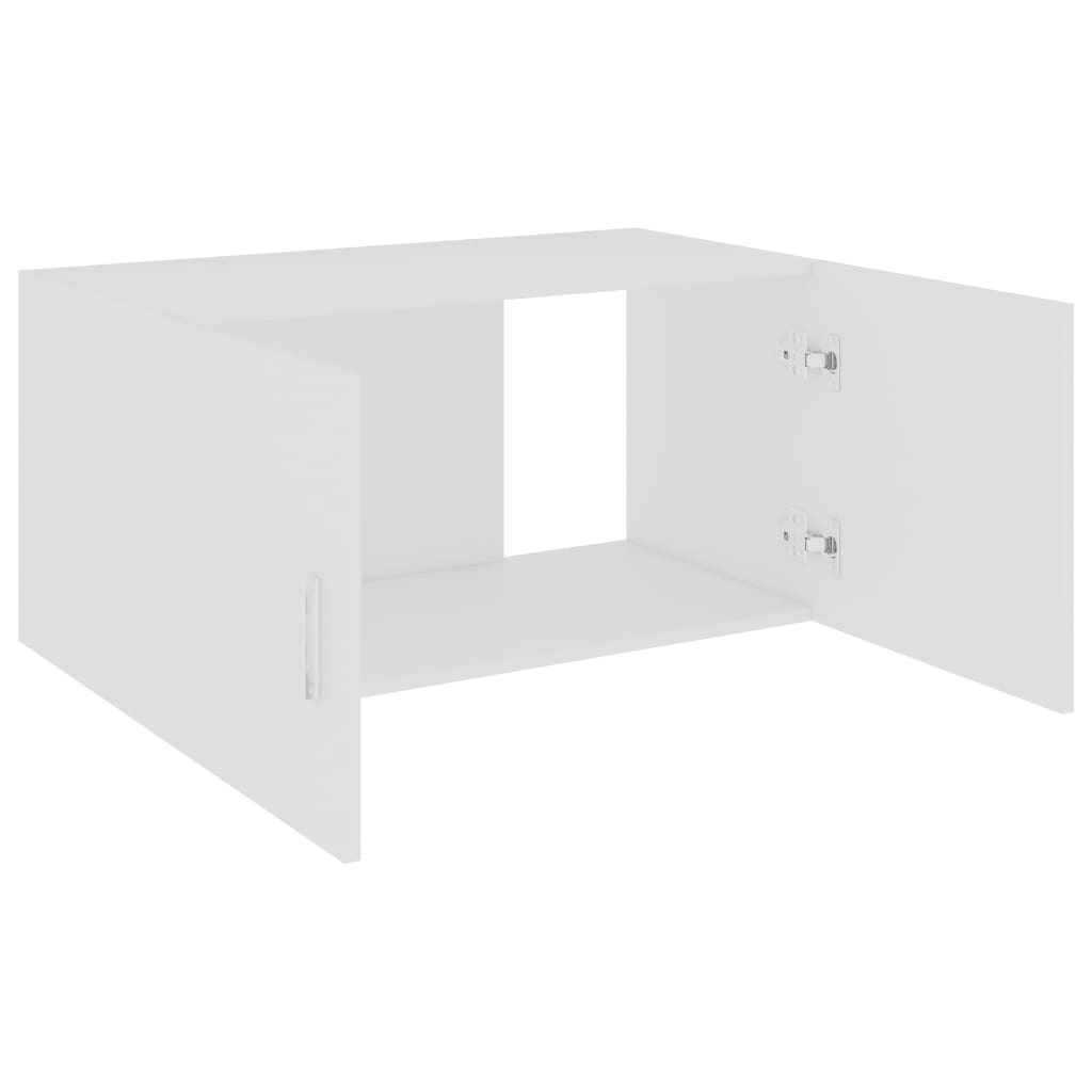 vidaXL Szafka ścienna, biała, 80x39x40 cm, materiał drewnopochodny