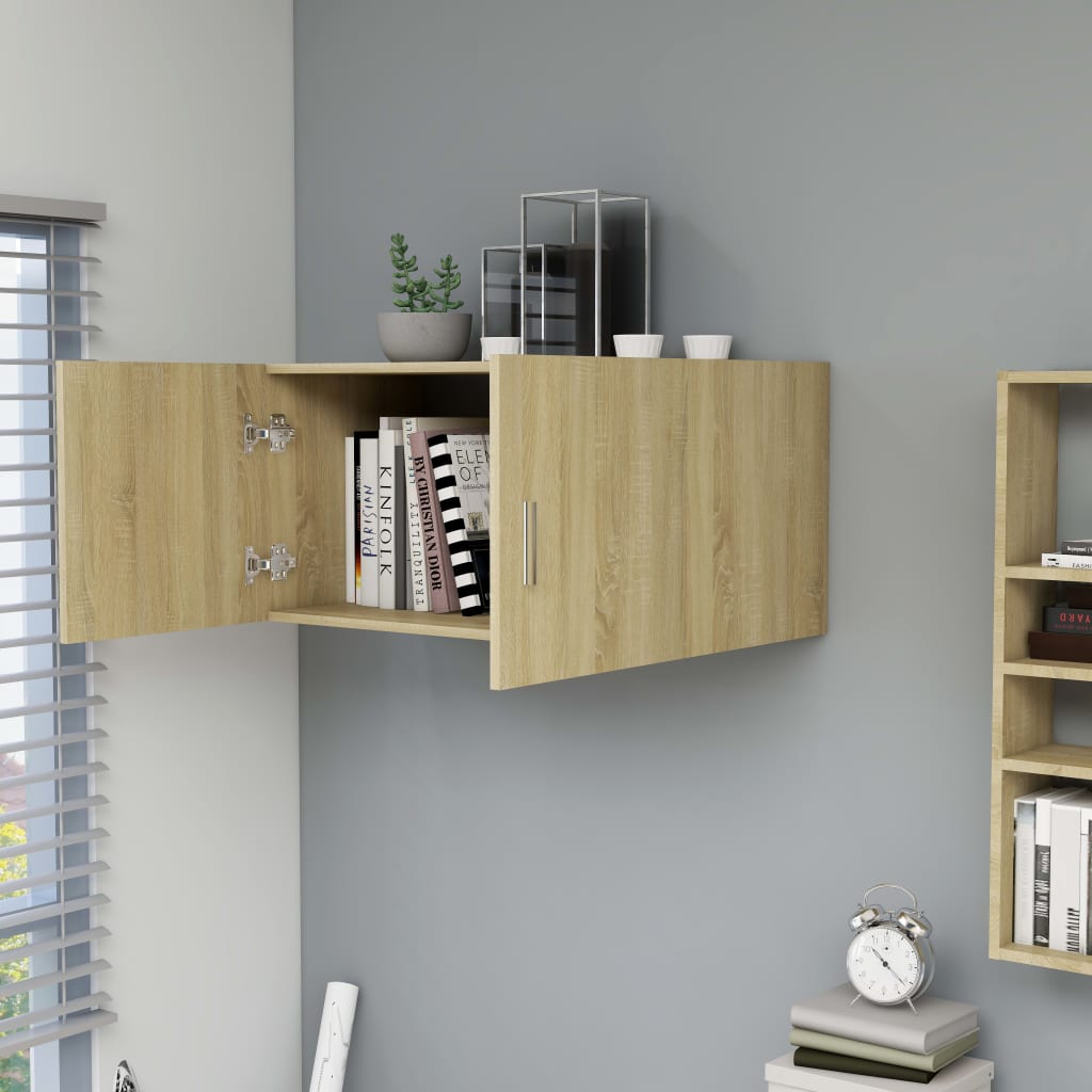 vidaXL Szafka ścienna, dąb sonoma 80x39x40 cm, materiał drewnopochodny