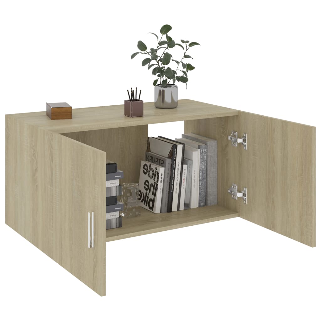 vidaXL Szafka ścienna, dąb sonoma 80x39x40 cm, materiał drewnopochodny