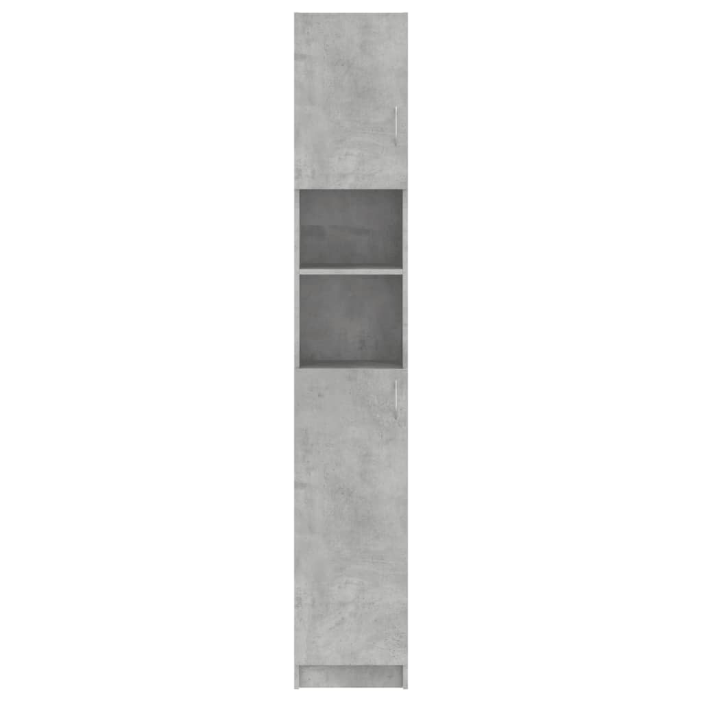 vidaXL Szafka łazienkowa, szarość betonu 32x25,5x190 cm