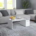 vidaXL Stolik kawowy, biały, 90x45x35 cm, materiał drewnopochodny