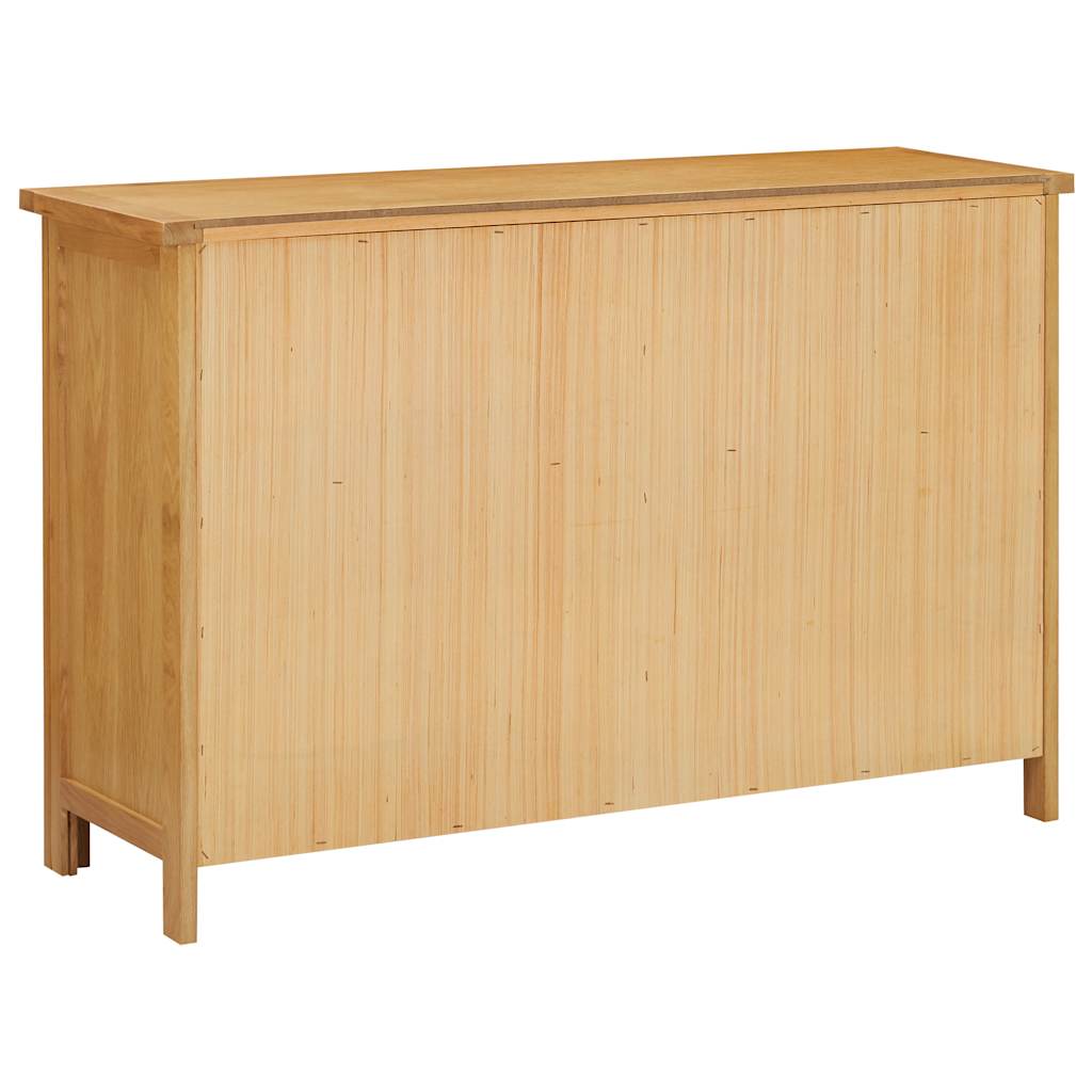 vidaXL Komoda, 105x33,5x73 cm, lite drewno dębowe