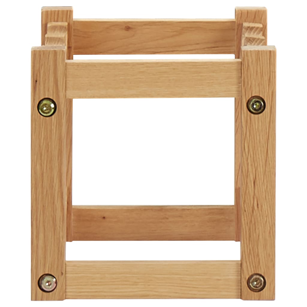 vidaXL Stojak na 6 butelek wina, 37x21x21 cm, lite drewno dębowe