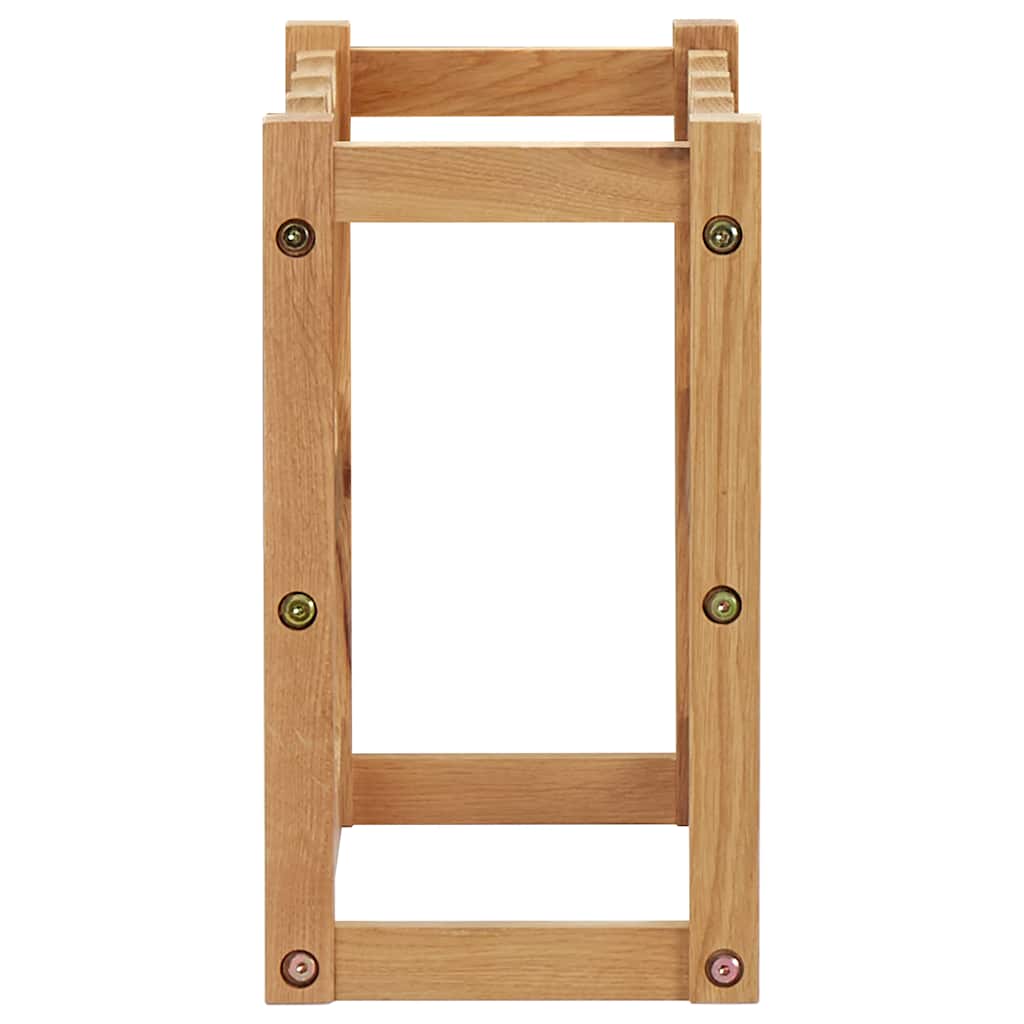 vidaXL Stojak na 12 butelek wina, 47x21x36 cm, lite drewno dębowe