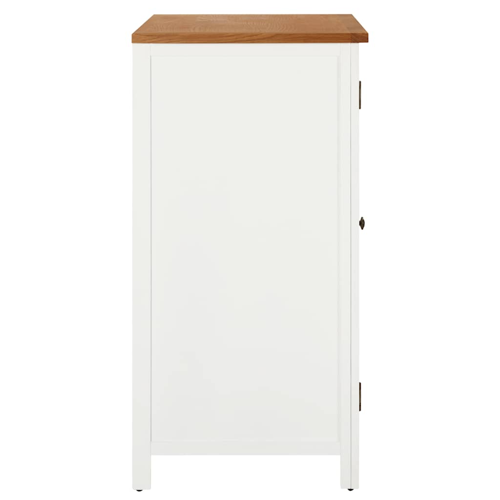 vidaXL Szafka, 76x52x105 cm, lite drewno dębowe