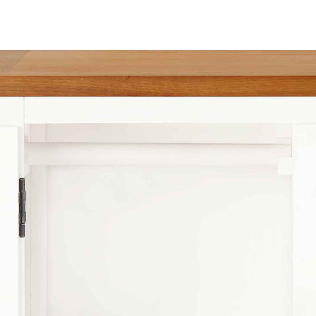 vidaXL Szafka, 76x52x105 cm, lite drewno dębowe
