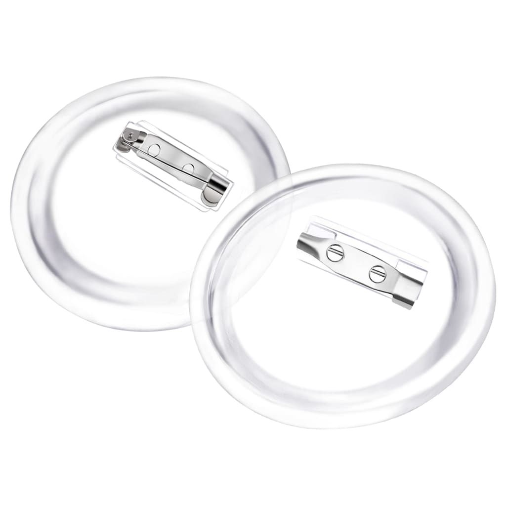 vidaXL Przypinki z zapięciami, 100 szt., akryl, 58 mm