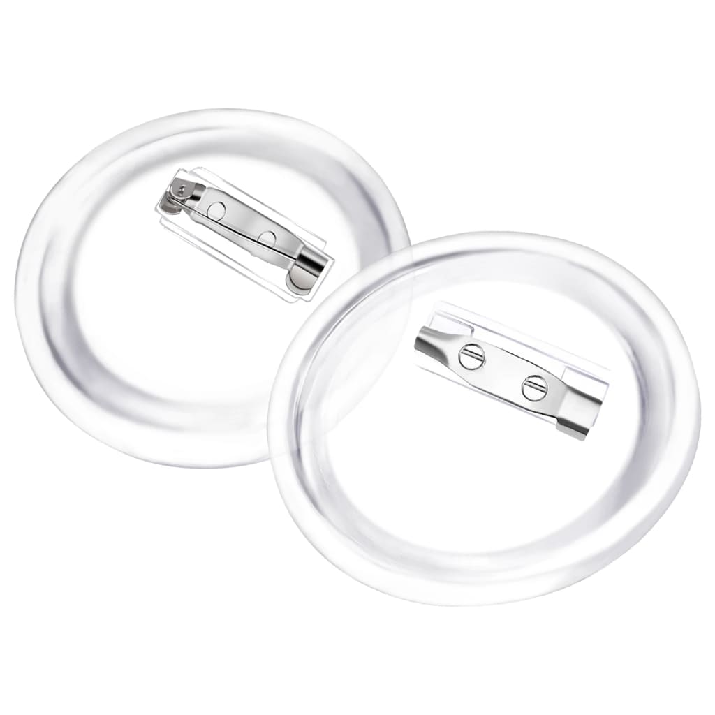 vidaXL Przypinki z zapięciami, 100 szt., akryl, 44 mm