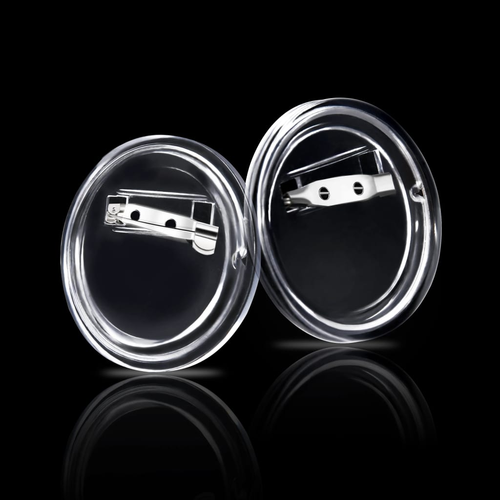 vidaXL Przypinki z zapięciami, 100 szt., akryl, 44 mm