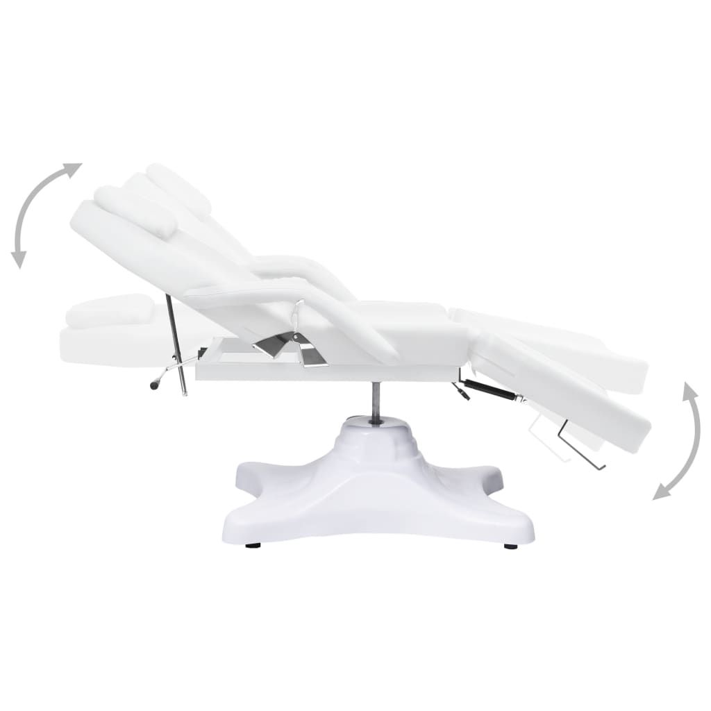 vidaXL Stół do masażu, biały, 180x62x(86,5-118) cm
