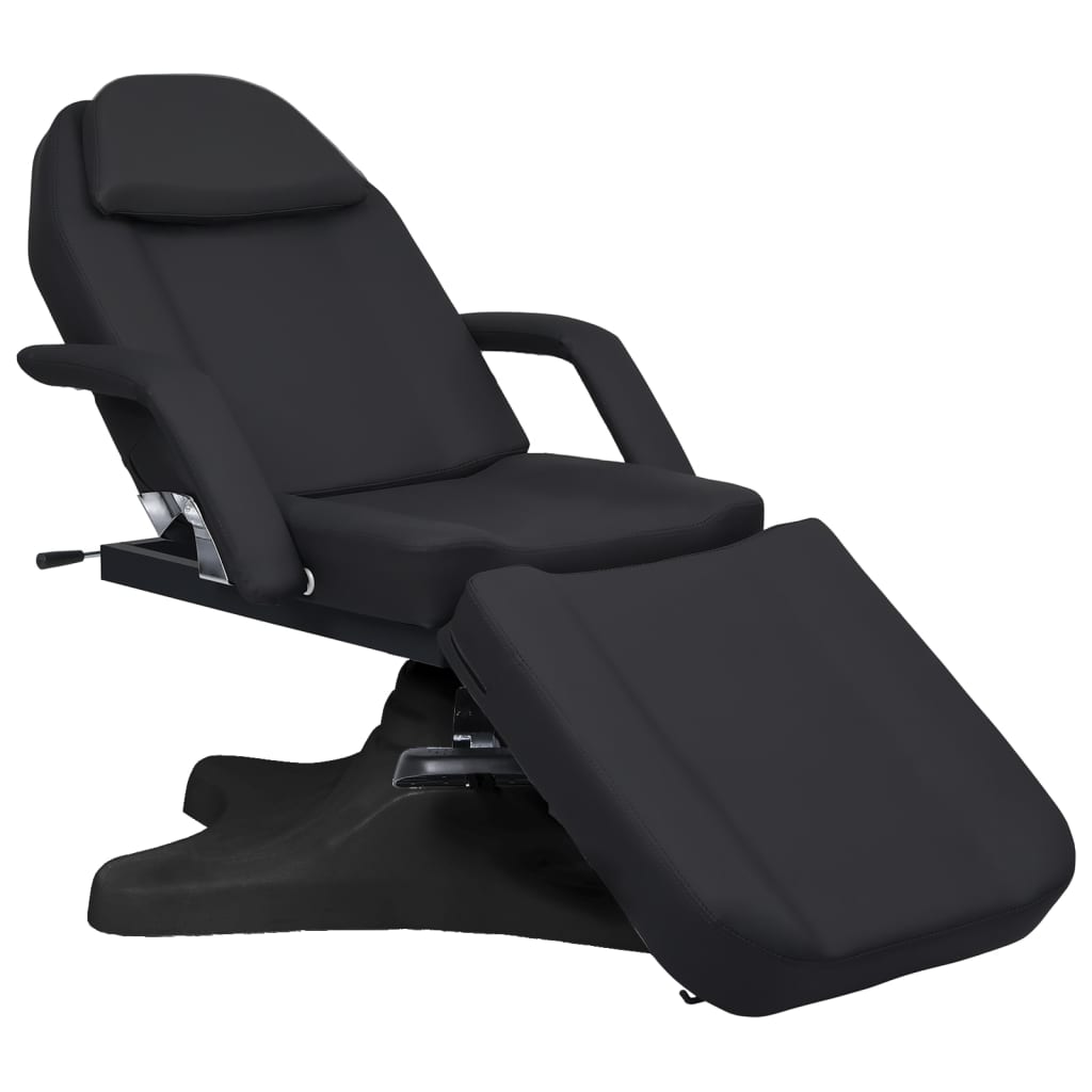 vidaXL Massage Stół do masażu, czarny, 180x62x(86,5-118) cm