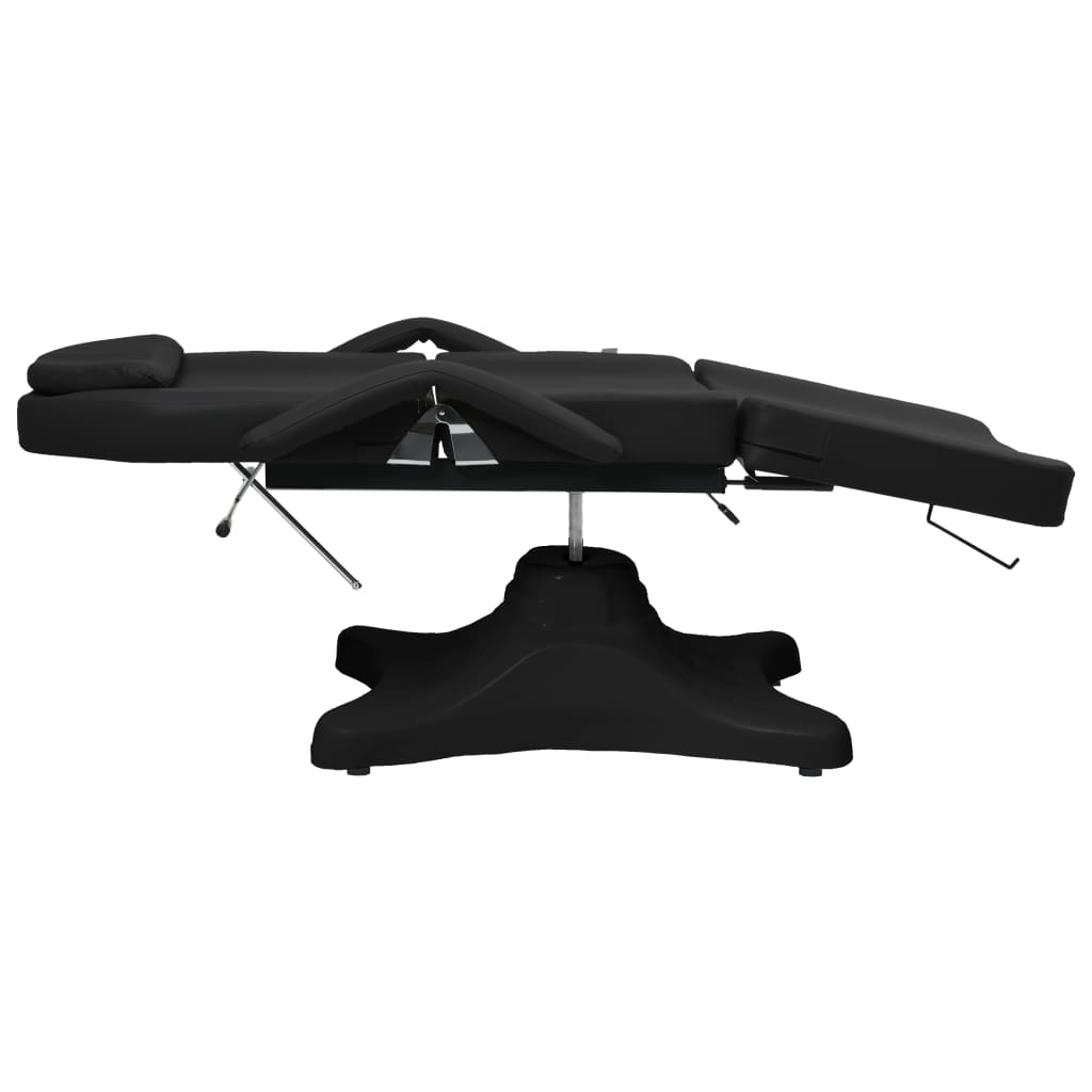vidaXL Massage Stół do masażu, czarny, 180x62x(86,5-118) cm