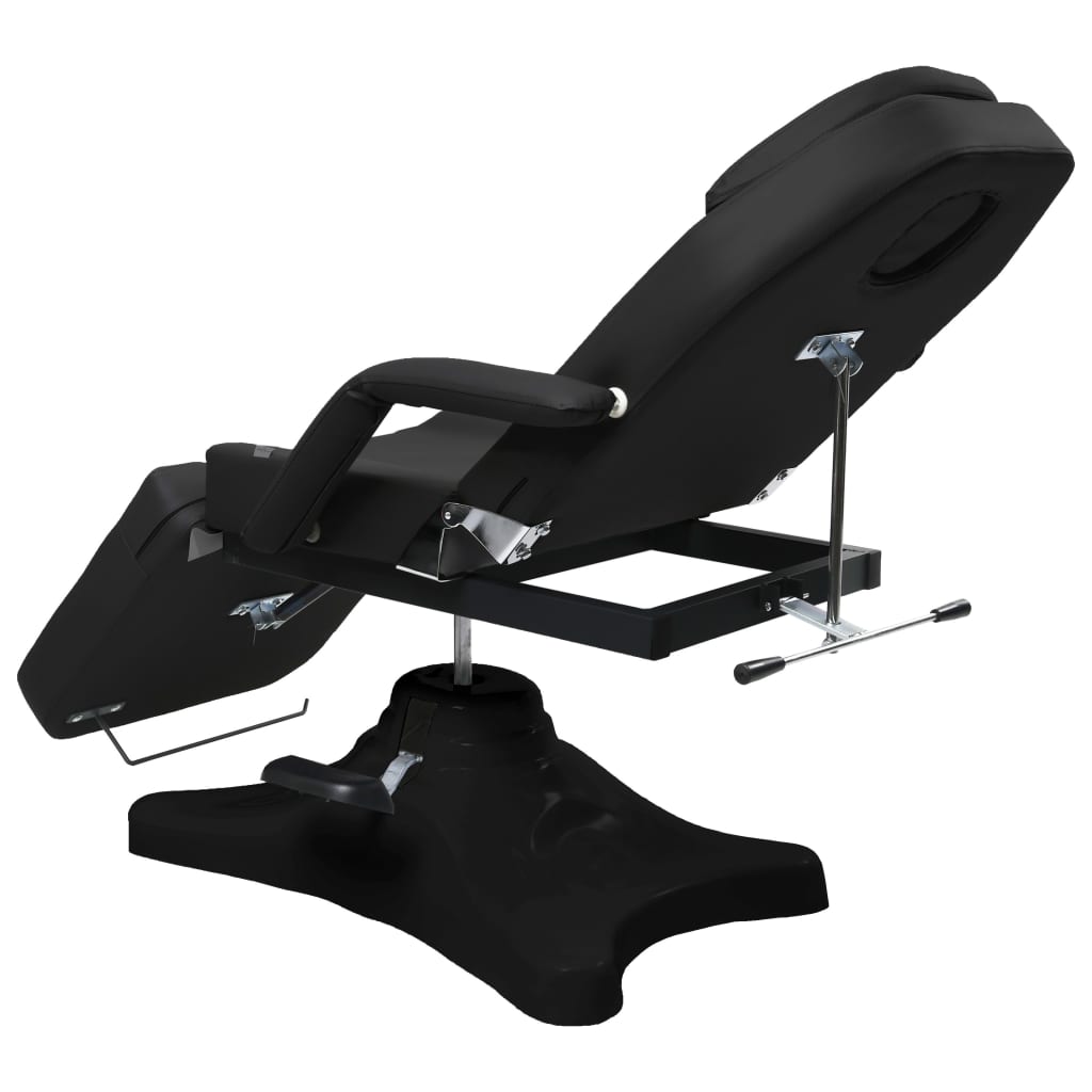 vidaXL Massage Stół do masażu, czarny, 180x62x(86,5-118) cm