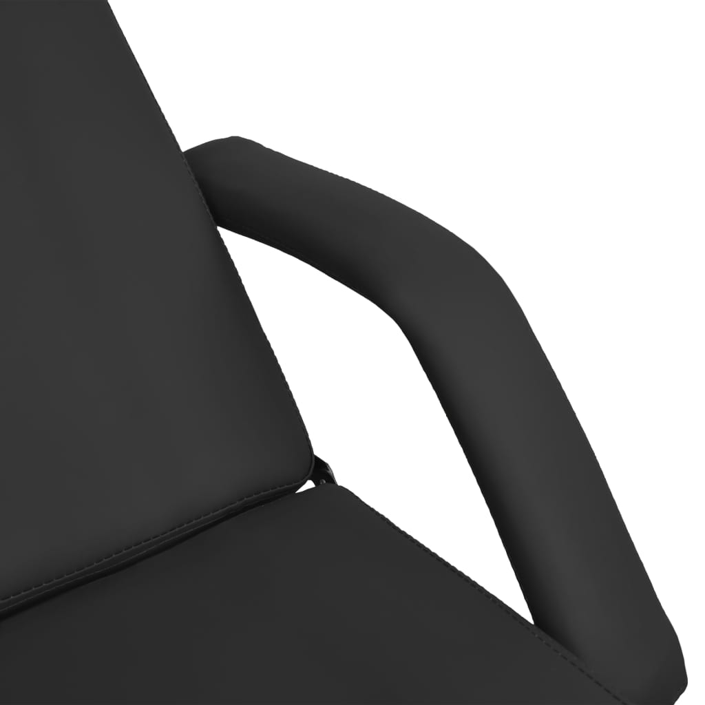 vidaXL Massage Stół do masażu, czarny, 180x62x(86,5-118) cm