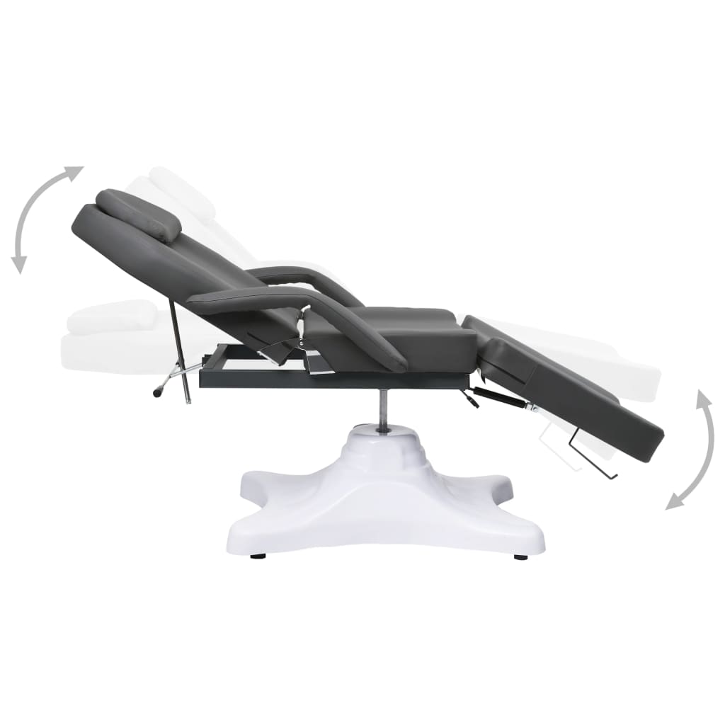 vidaXL Stół do masażu, szary, 180x62x(86,5-118) cm