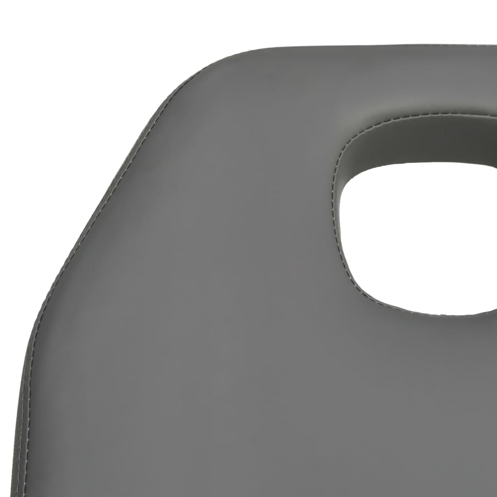 vidaXL Stół do masażu, szary, 180x62x(86,5-118) cm