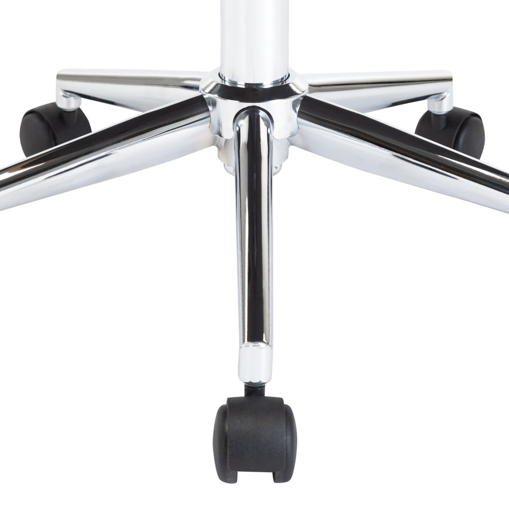vidaXL Krzesła obrotowe, 2 szt., białe, gięte drewno i sztuczna skóra