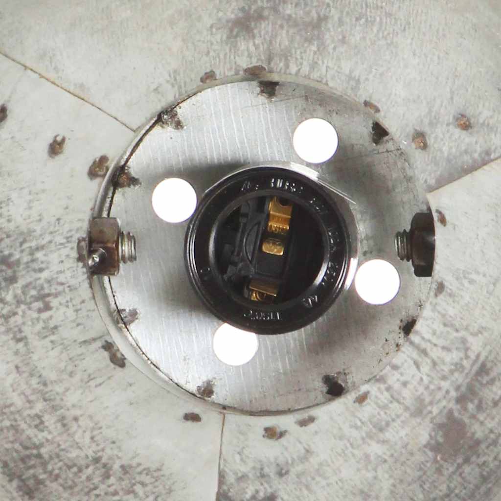vidaXL Industrialna lampa ścienna, srebrna, 65x25 cm, E27