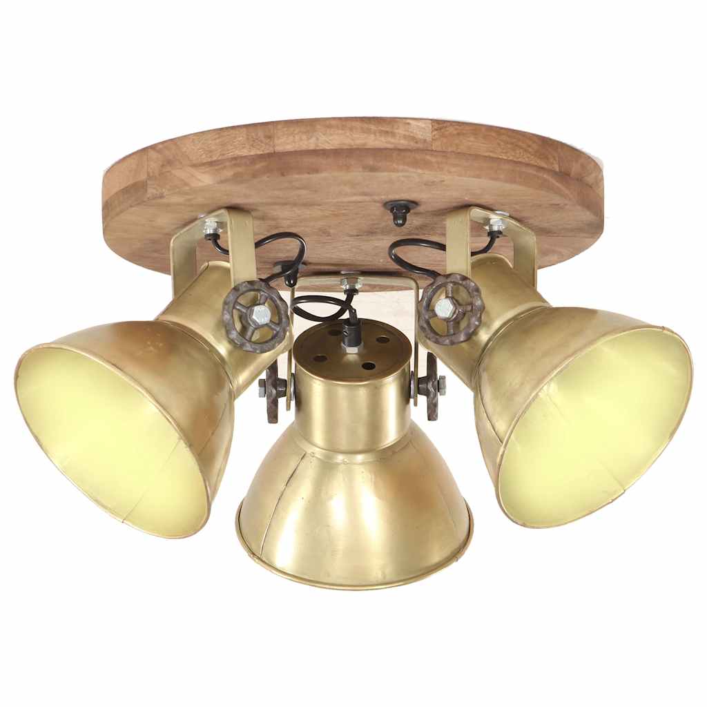 vidaXL Industrialna lampa sufitowa, 25 W, mosiądz, 42x27 cm, E27