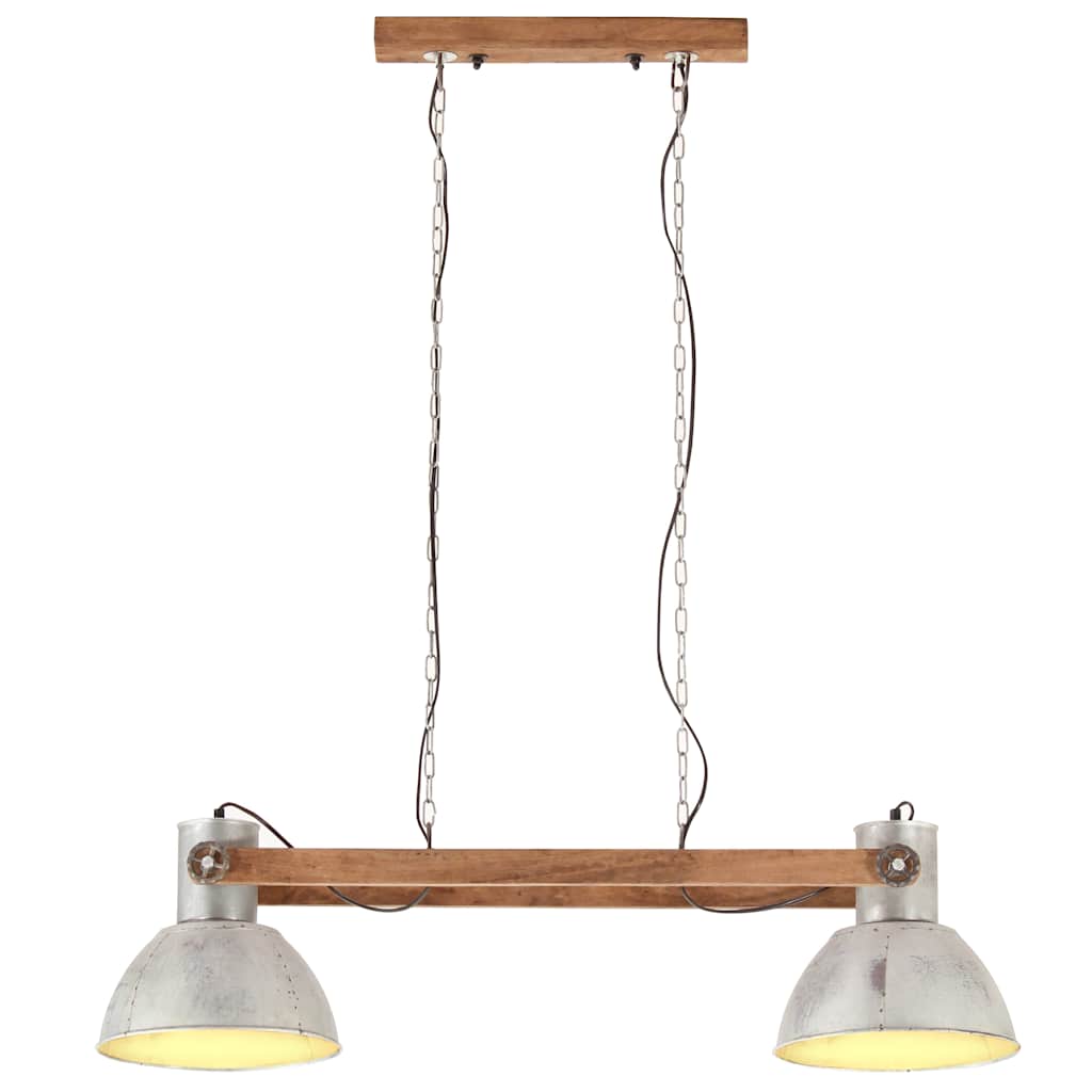 vidaXL Industrialna lampa wisząca, 25 W, srebrna, 109 cm, E27
