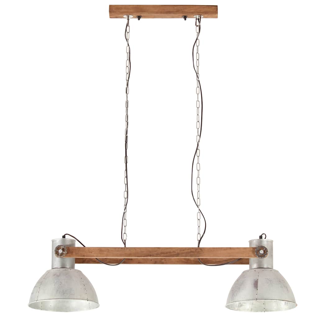 vidaXL Industrialna lampa wisząca, 25 W, srebrna, 109 cm, E27