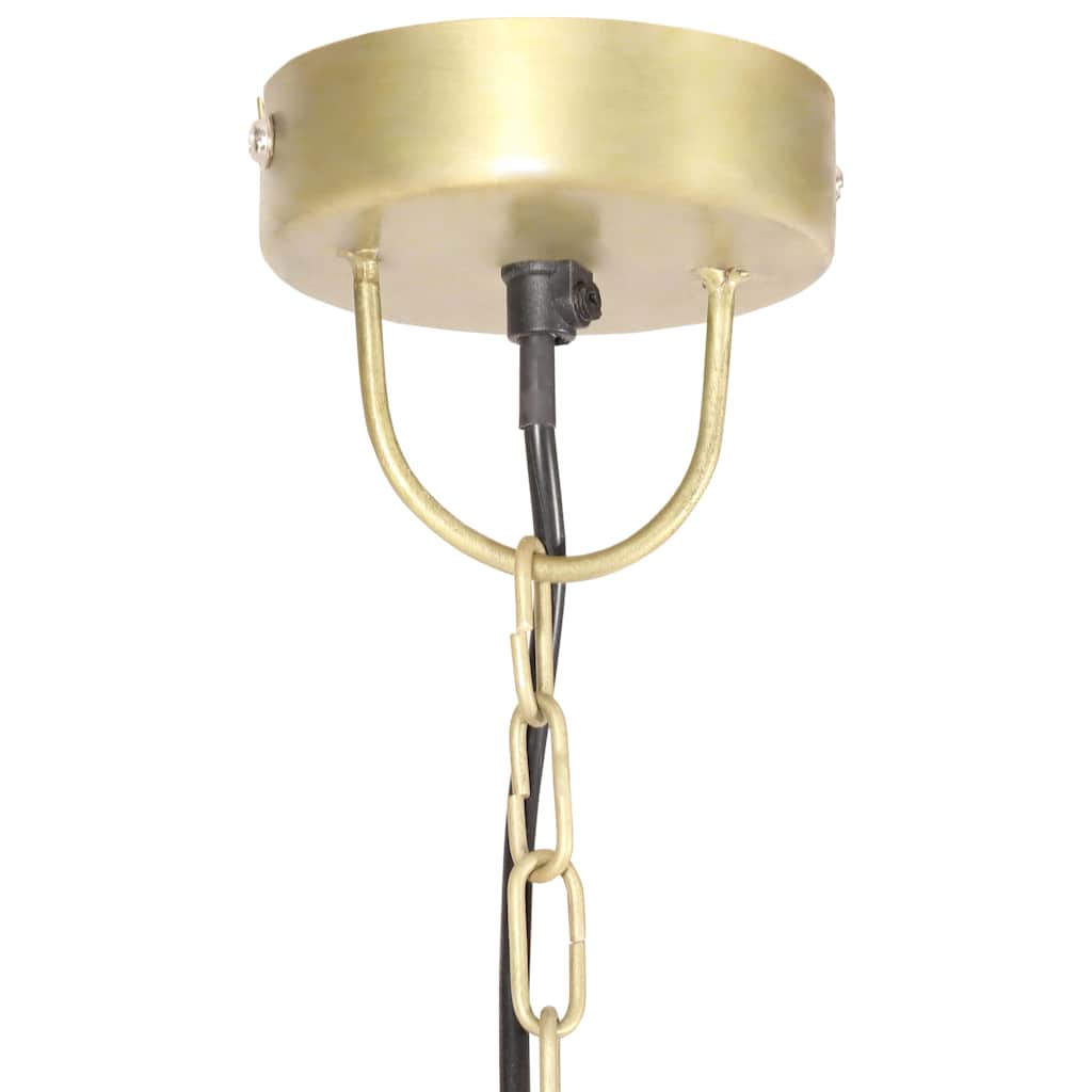 vidaXL Industrialna lampa wisząca, 25 W, mosiężna, okrągła, 30 cm, E27