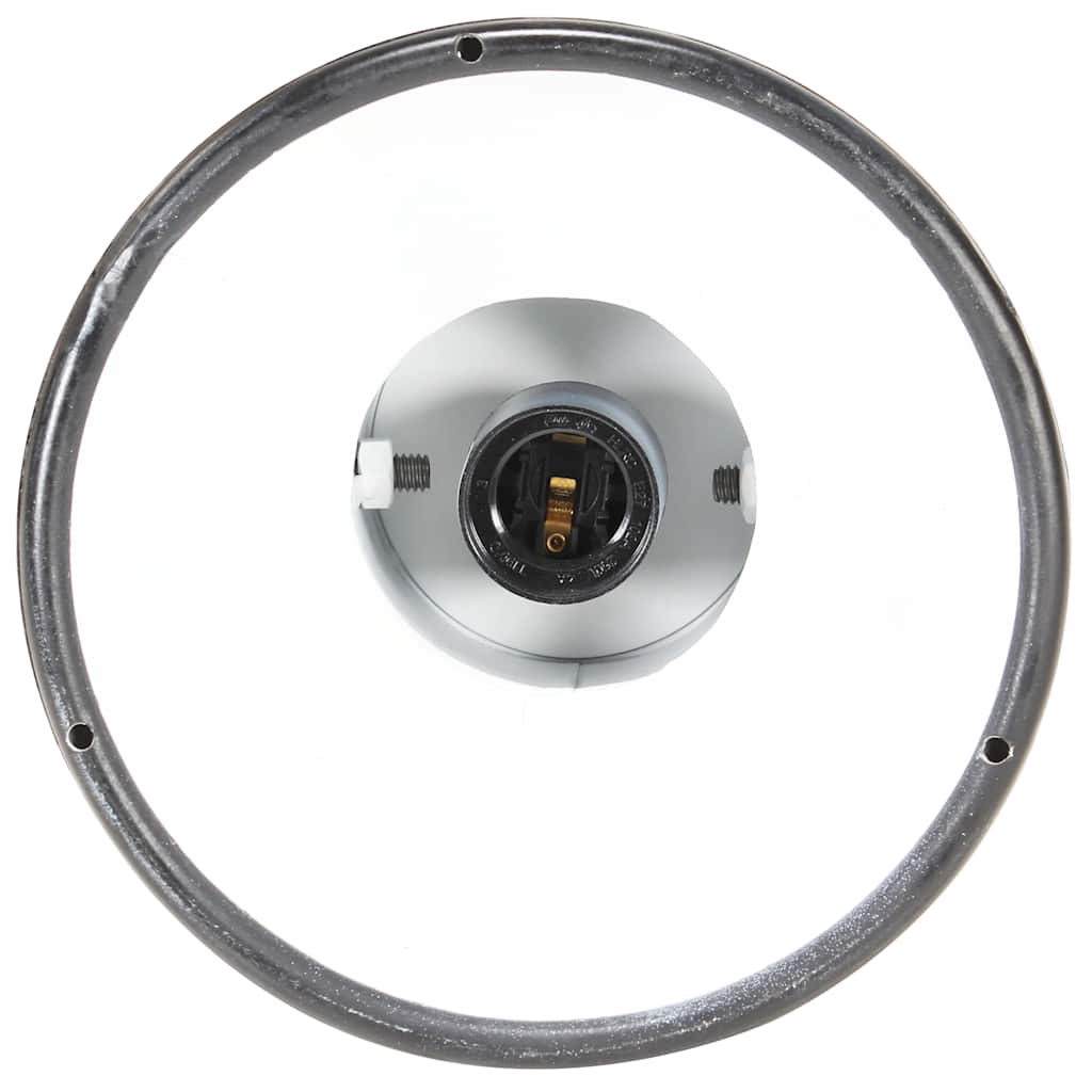 vidaXL Industrialna lampa wisząca, 25 W, czarna, okrągła, 19 cm, E27