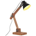 vidaXL Industrialna lampa stołowa, czarna, okrągła, 58x18x90 cm, E27