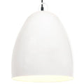 vidaXL Industrialna lampa wisząca, 25 W, biała, okrągła, 42 cm, E27