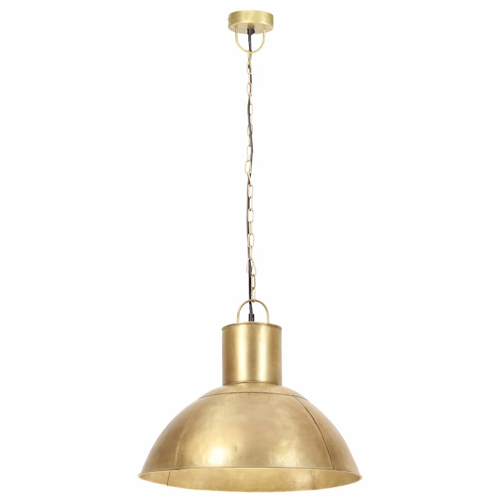 vidaXL Lampa wisząca, 25 W, kolor mosiądzu, okrągła, 48 cm, E27