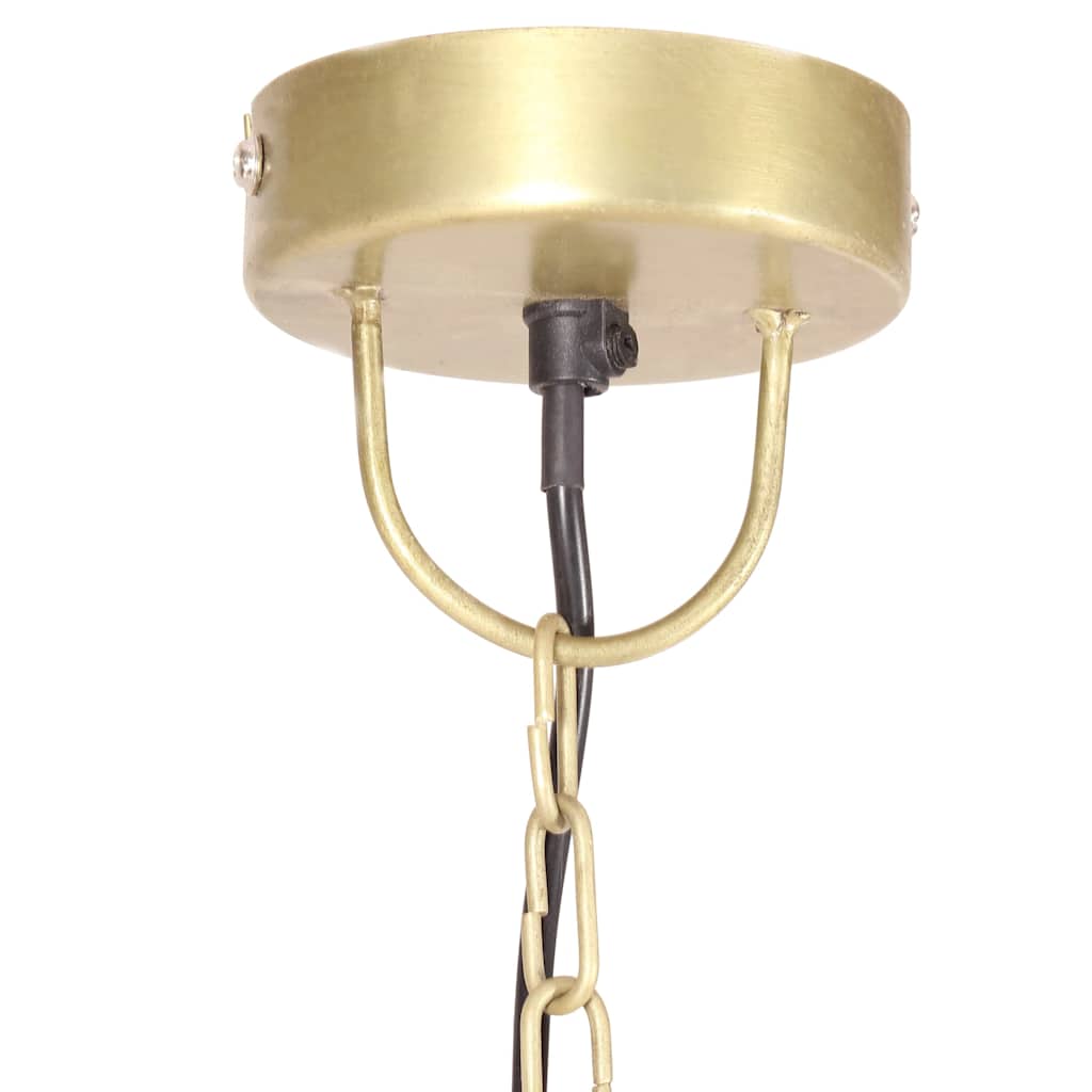 vidaXL Lampa wisząca, 25 W, kolor mosiądzu, okrągła, 48 cm, E27