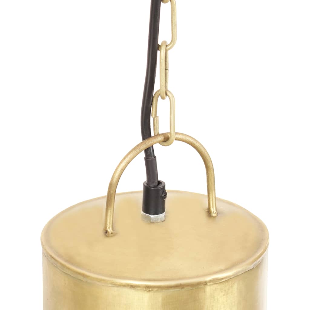 vidaXL Lampa wisząca, 25 W, kolor mosiądzu, okrągła, 48 cm, E27