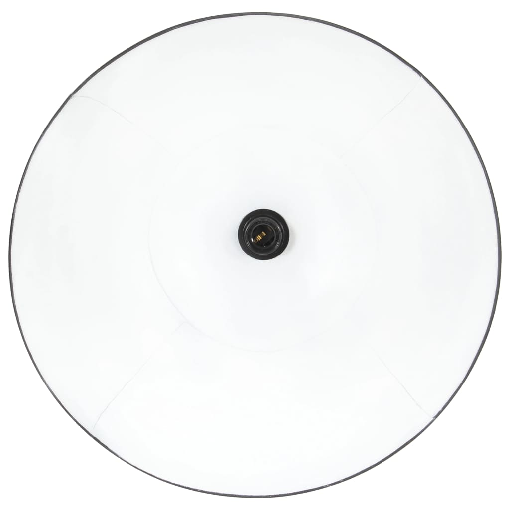 vidaXL Lampa wisząca, 25 W, czarna, okrągła, 48 cm, E27