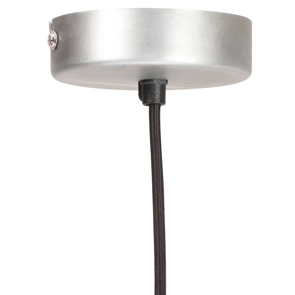 vidaXL Lampa wisząca, 25 W, kolor srebra, okrągła, 28,5 cm, E27