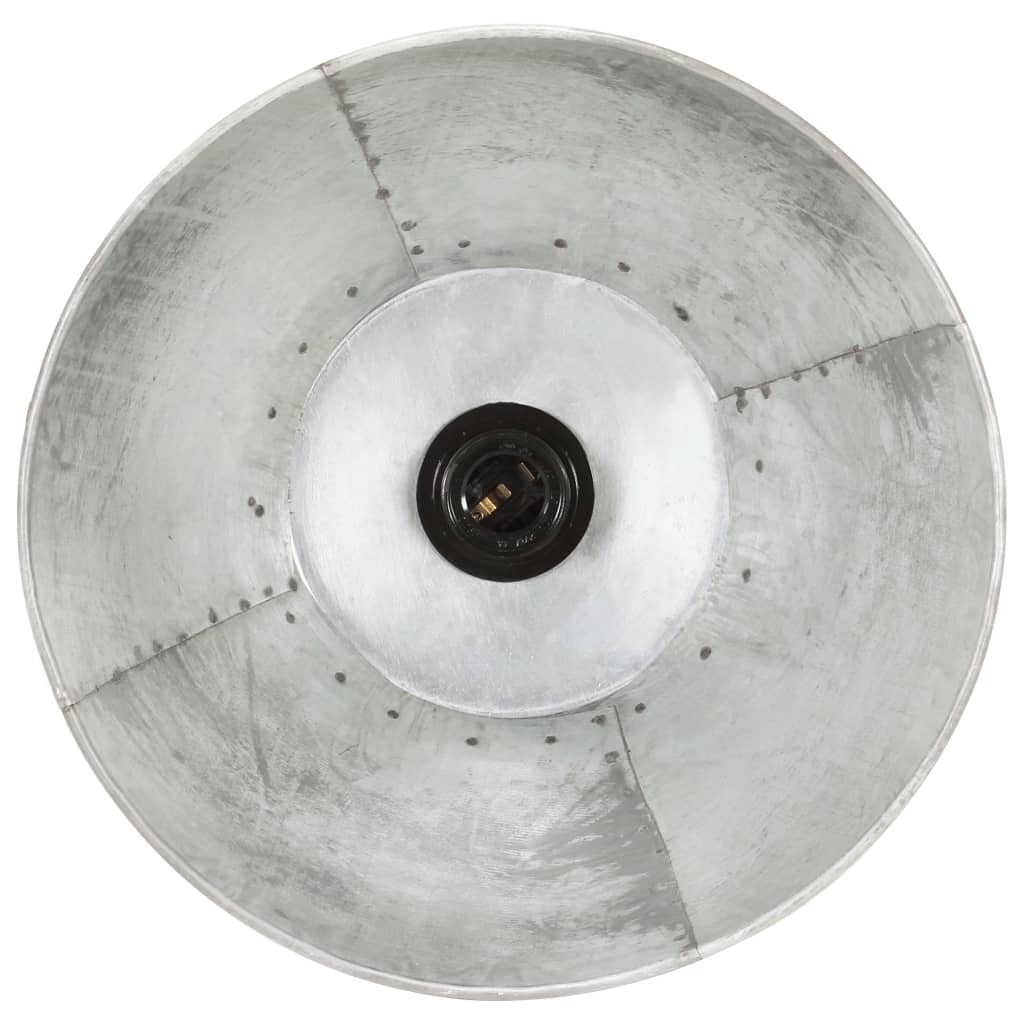 vidaXL Lampa wisząca, 25 W, kolor srebra, okrągła, 28,5 cm, E27