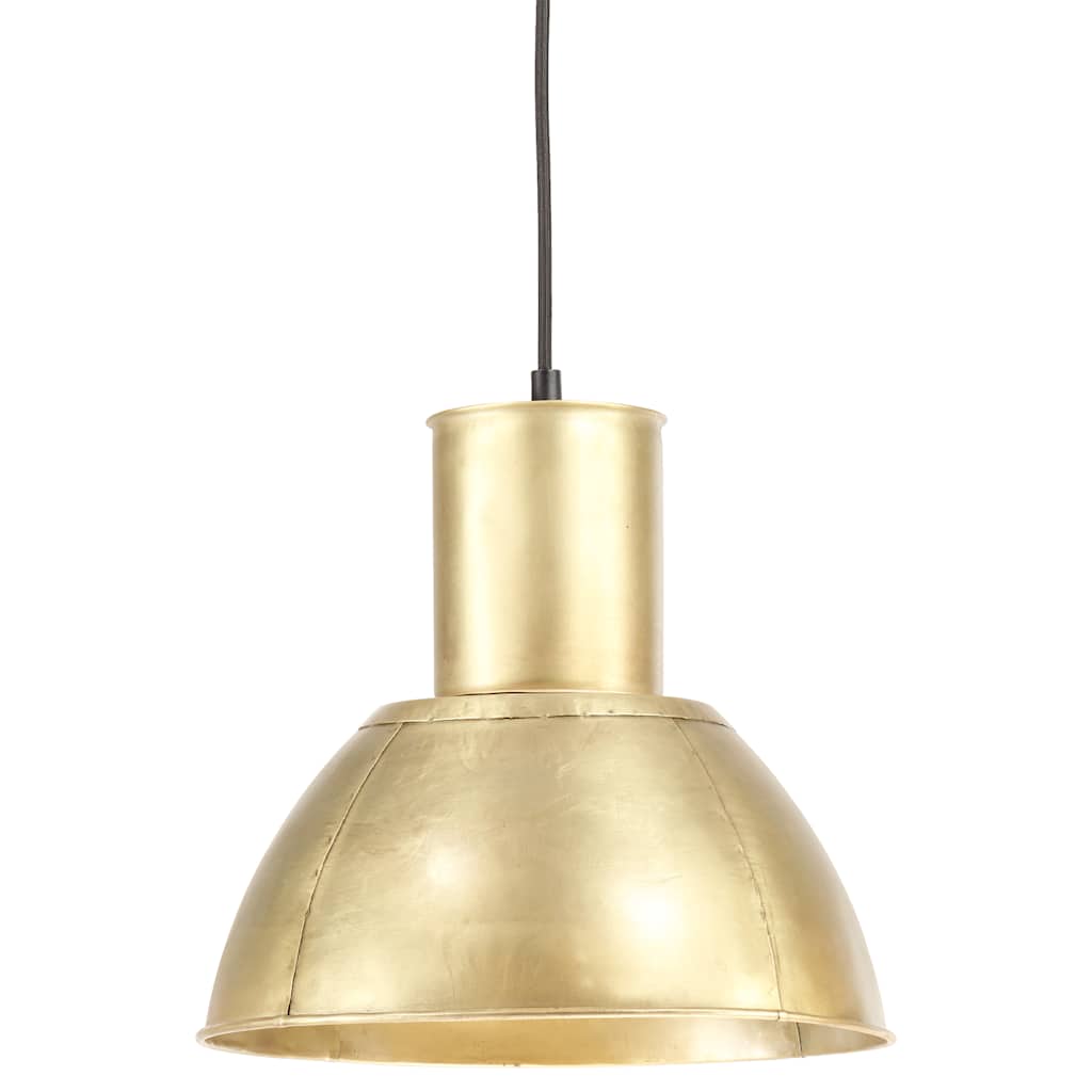 vidaXL Lampa wisząca, 25 W, kolor mosiądzu, okrągła, 28,5 cm, E27