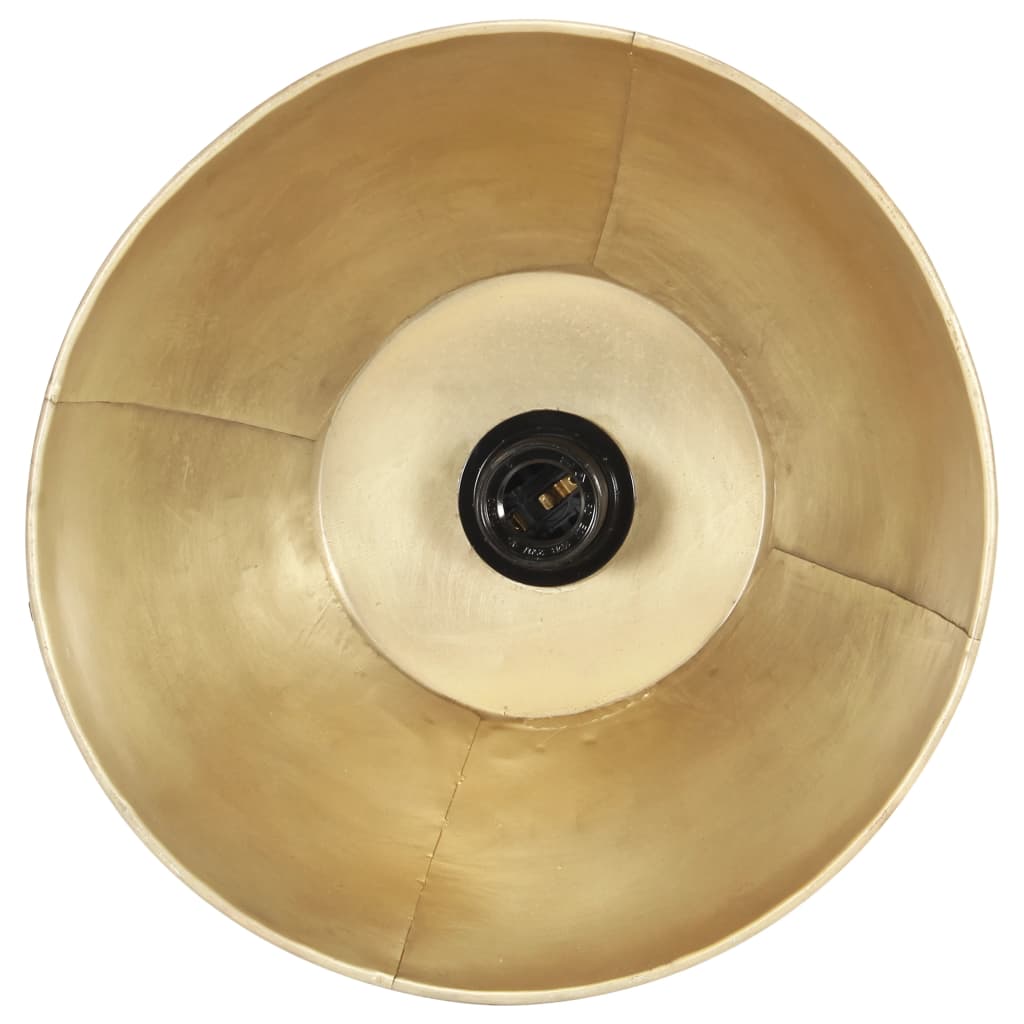 vidaXL Lampa wisząca, 25 W, kolor mosiądzu, okrągła, 28,5 cm, E27