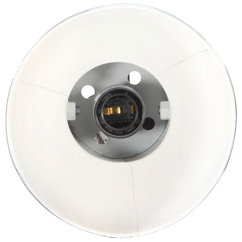 vidaXL Lampa podłogowa z 2 kloszami, czarna, E27, żeliwo